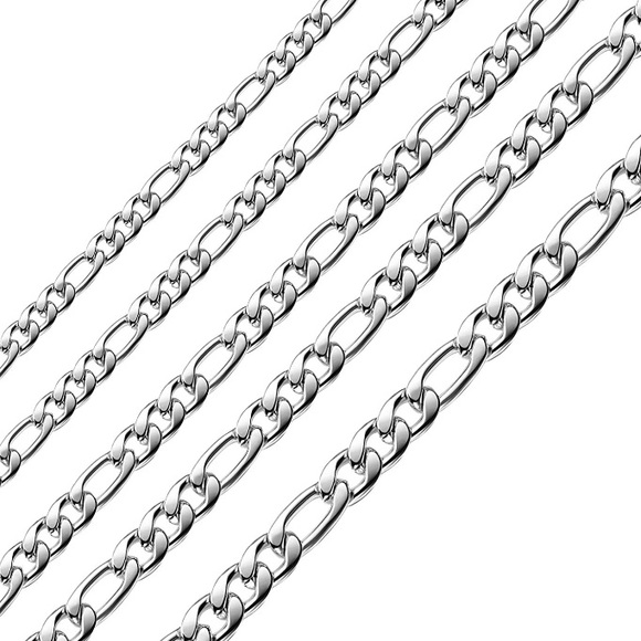 8.5mm/36inch Chunky Unisex Figaro Chain - Picture 2 of 7